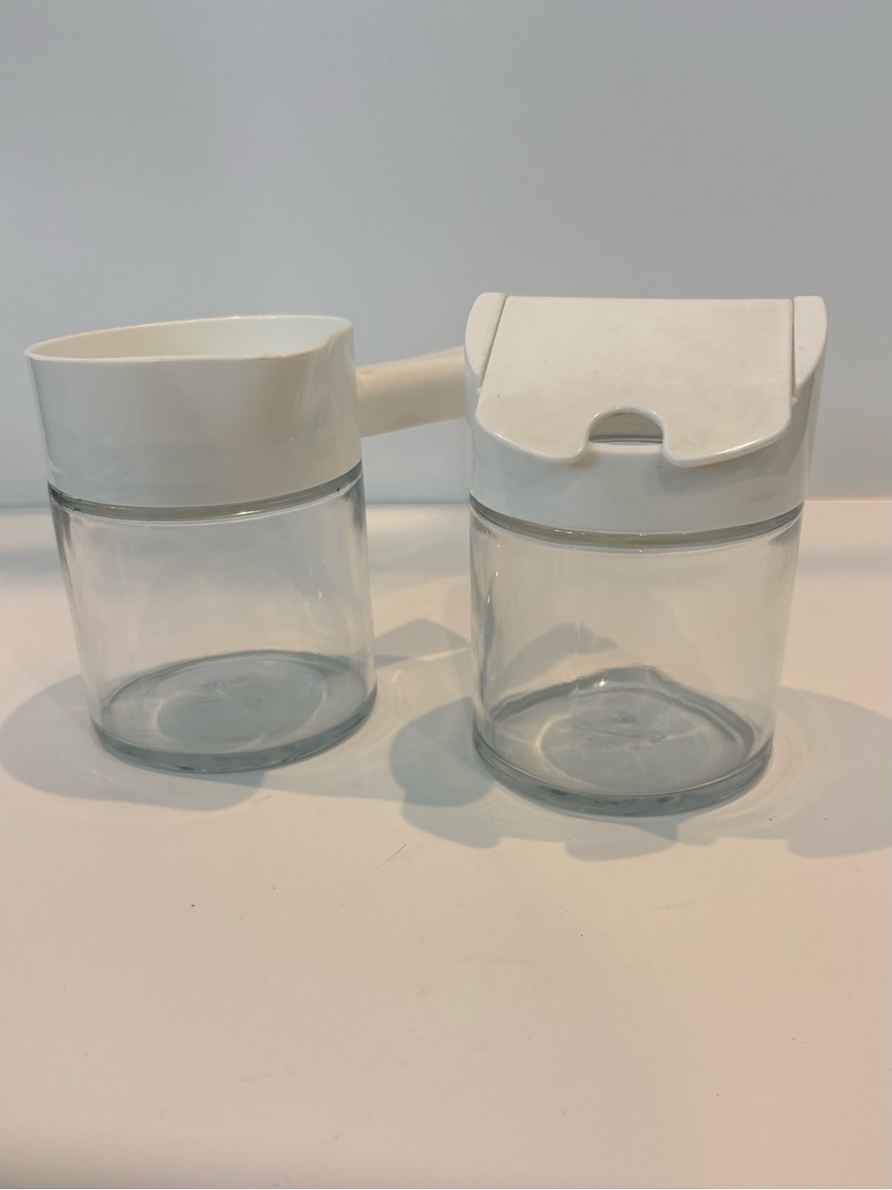 Gemco Sugar and Creamer Set Vintage  White